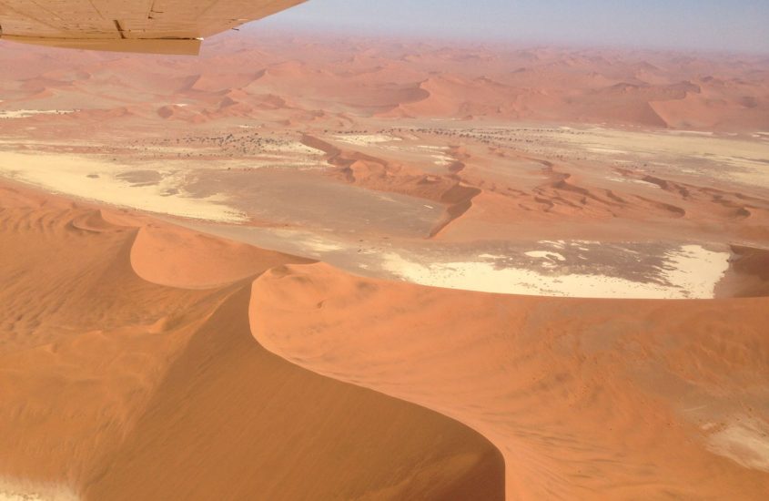Sobrevuelo en avioneta del desierto de Namibia